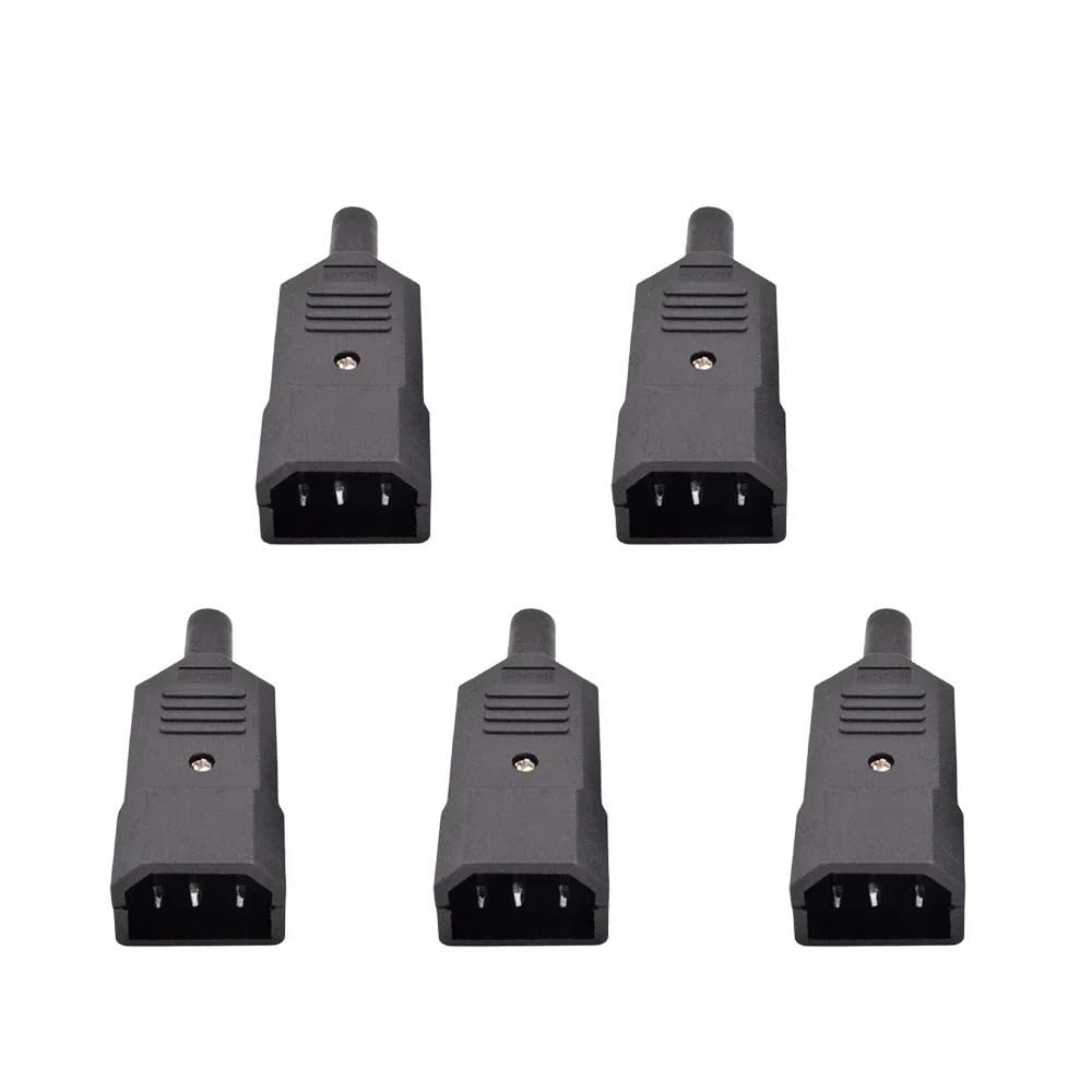Conector de alimentación IEC 320 C14 macho para clavija de enchufe de chasis de PC 8