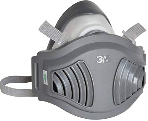 3M Plastic Combo Of (1200 Half Facepiece Reusable N95 filter Respirator Without Cartridge, 1744C Filter And 1700 Filter Holder),Grey