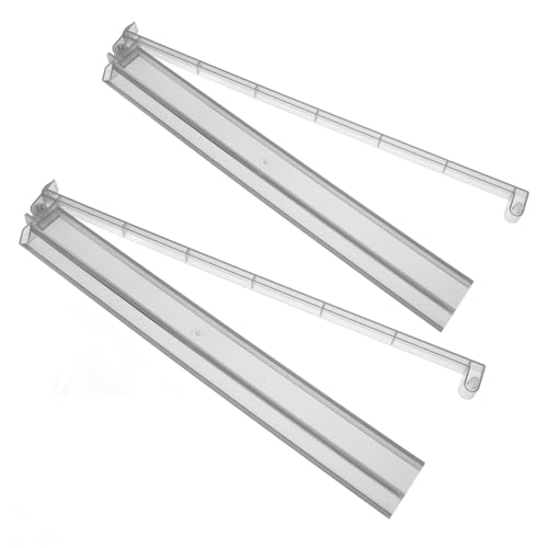 Règle de Mahjong en plastique transparent 18 pouces 2pcs pour jeu domestique