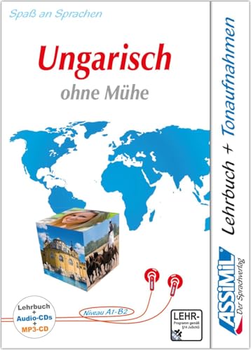 ASSiMiL Ungarisch ohne Muehe - Audio-Sprachkurs Plus - Niveau A1-B2: Selbstlernkurs fuer Deutschsprechende, Lehrbuch + 4 Audio-C