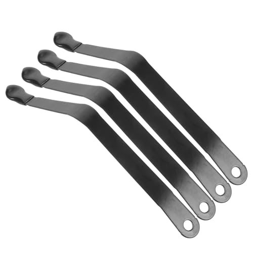 KALLORY Clips para Atril de Música de Acero al Manganeso, 4 Unidades, Sujetapáginas a Prueba de Viento Resorte, Portapáginas Seguros para Partituras y Libros de Cocina, Uso en