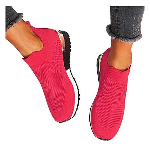 Pitashe Frauen Mesh Sneaker Canvas Flache Schuhe Damen Beiläufige Sportschuhe Leicht Atmungsaktive Schuhen Sommer Herbst Turnschuhe Straßenlaufschuhe Luftkissen Fitness Walkingschuhe für Damen