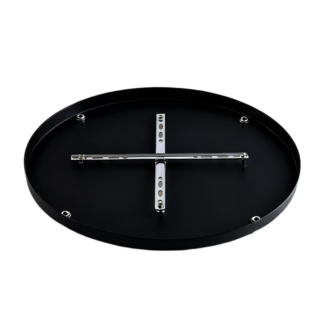 35 cm biała metalowa róża sufitowa - 4-kierunkowy baldachim do lamp wiszących i żyrandolowych, osłona okablowania do opraw sufitowych, idealne akcesoria oświetleniowe do zawieszenia