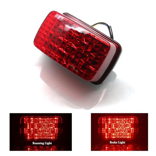 Image of MZS ATV Tail Light LED Brake Taillight for 5KM-84710-01-00 5KM-8472C-10-00 | fits Big Bear Bruin Grizzly Kodiak Rhino Viking Wolverine, Waterproof Dustproof Running Brake Lamp Stop Light