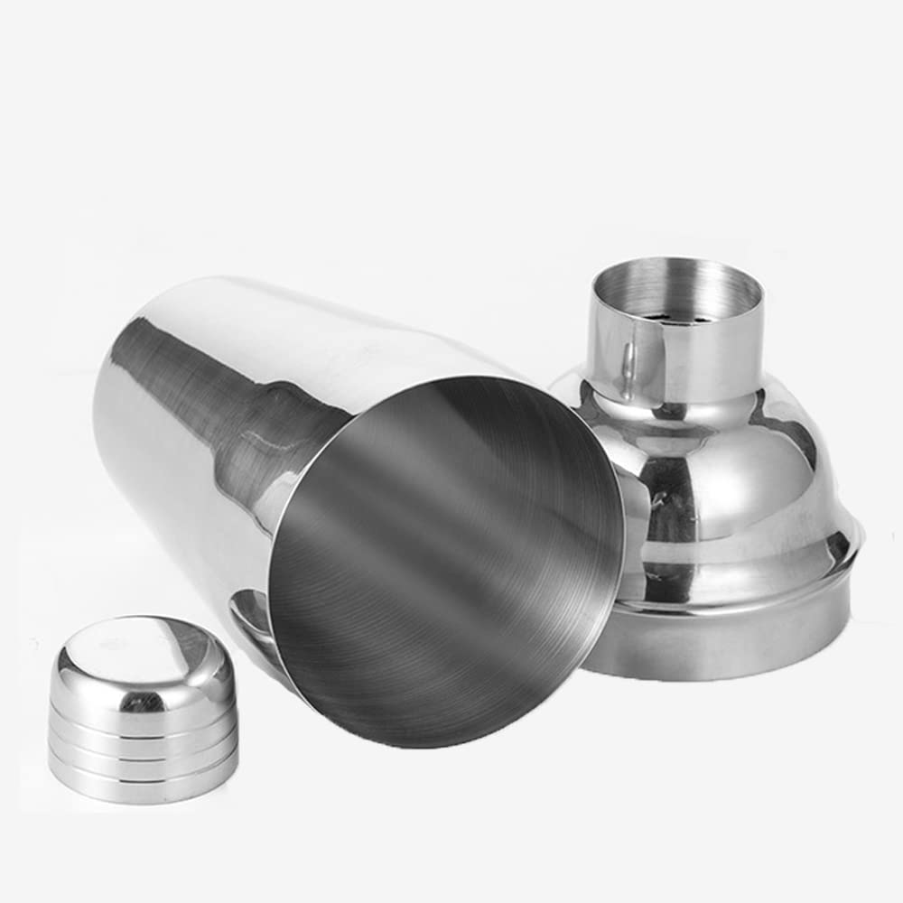12 Pezzi Bar Bartender Kit Cocktail Shaker Set in acciaio inossidabile con elegante vassoio di bambù (550ML)