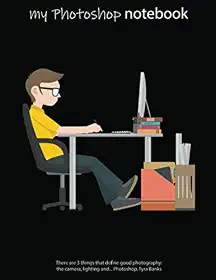 Notebook: Photoshop Editor, Lined, Soft Cover, Letter Size (8.5 x 11 inches) – Large format tool for your ideas and projects: Men`s and Women`s Photoshop editor artist journal & diaries in classroom