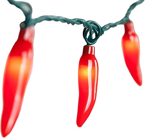 Doratale Red Chili Pepper Lights, 13.6Ft Christmas Decorations String Lights