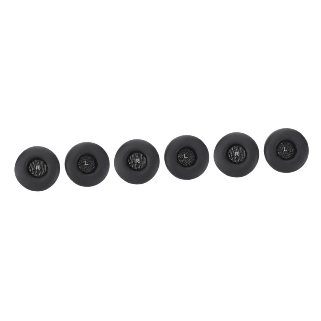 DOITOOL Lot De 3 Paires De Coussinets De Rechange pour Écouteurs Noirs Et Doux pour Une Performance Optimale des Basses