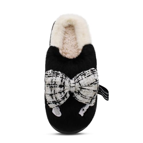 Image of VRITRAZ Women's Comfort Slip On Closed Toe Warm Winter with Cute Design print House Clog Indoor Slipper