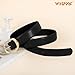 WHIPPY Leather Belt for Women Casual Waist Belt with Gold Buckle Fashion Ladies Belt for Jeans Pants Dress,Black,S