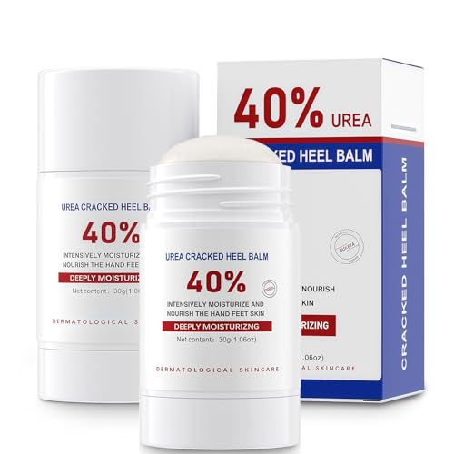 Crema para pies con 40% de urea (2 unidades), loción para piel seca y agrietada, máxima potencia, de rápida absorción y no grasa, exfoliante, elimina callos y durezas
