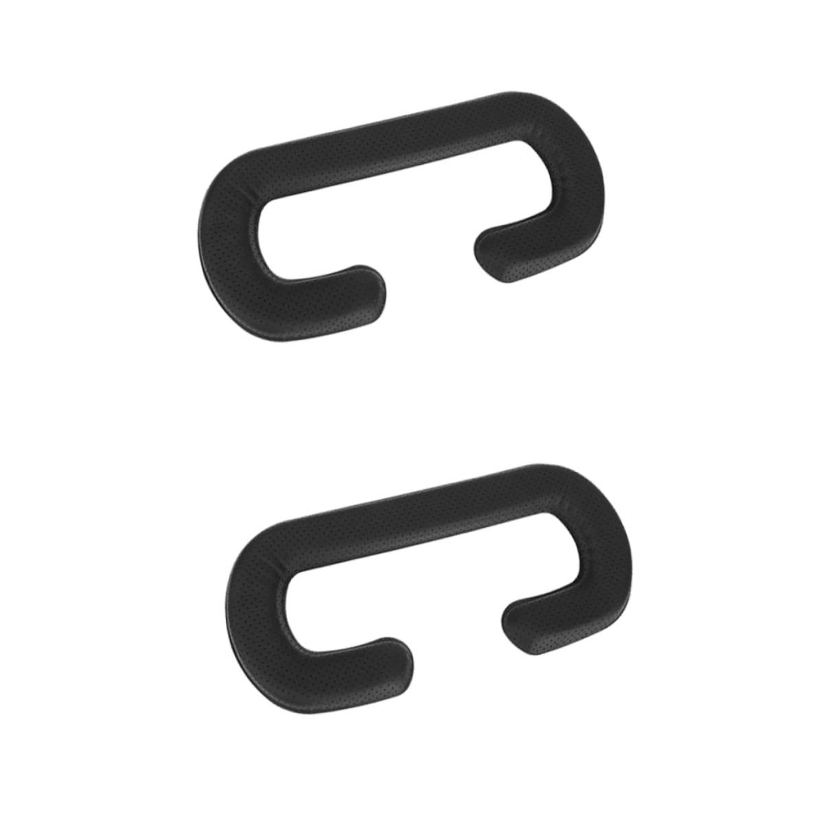 Housoutil 2pcs Pu Leather Pad for Sponge Vr Eye Mask Breathable Holes for Comfortable Gaming