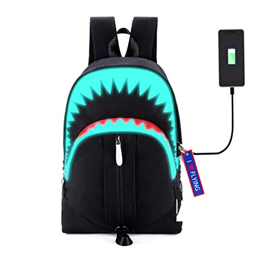 Mochila Escolar Luminosa USAMYNA para Adolescentes para Niños De Viaje Externa USB Botebook