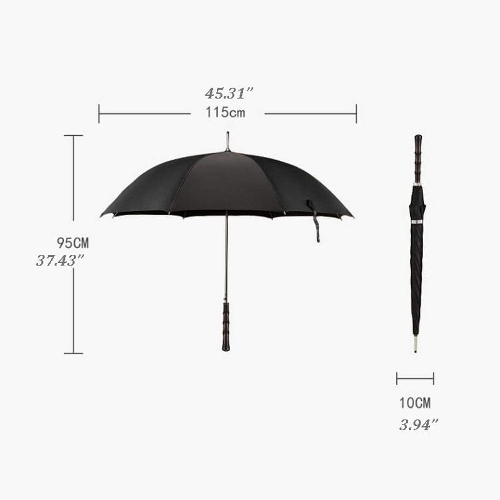 Portable Umbrella for Travel Long Handle Big Golf Umbrella Travel Parasol Rain Umbrella Men Quality 8K Strong Double Windproof Glassfiber Umbrella Outdoor(B)