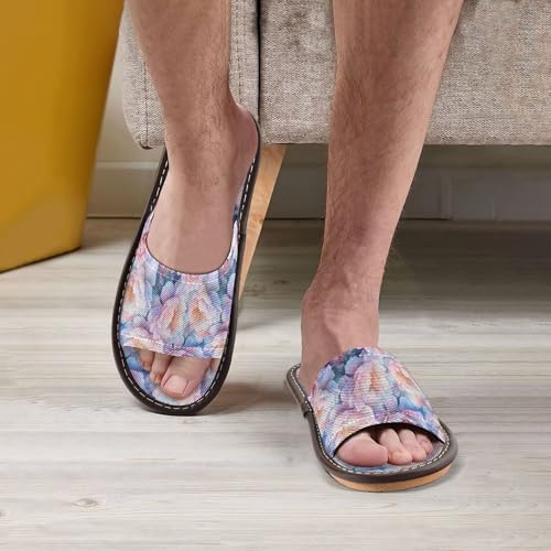 KLL Mens Slippers Indoor Outdoor Reusable Cute Slides Sandals Pool Slide for Party Travel Guests2