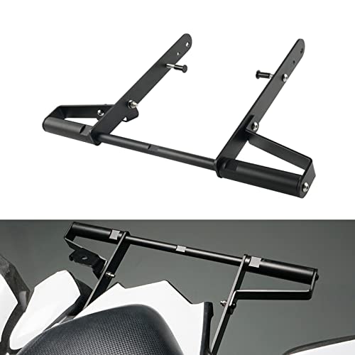 NICECNC Black Rear Wide Grab Bar Aluminum Stainless Steel Compatible with Yamaha Raptor 700 2006-2012 2013 2014 2015 2016 2017 2018 2019 2020 2021 2022 2023