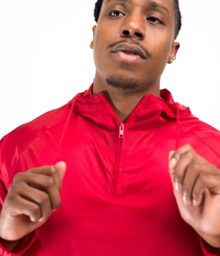 Image of Cottonhood Packable Windbreaker Jacket for Men - Water-Resistant Pullover Windbreaker, Nylon Shell, Lightweight Rain Jacket