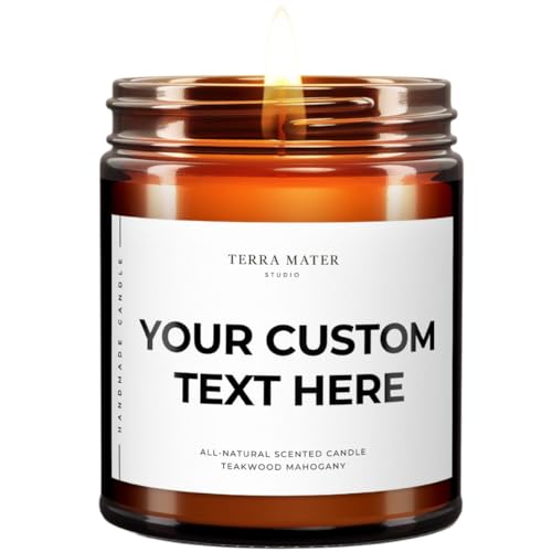 Custom Candle, Personalize with Your Own Text...