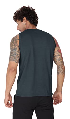 Image of Big Button Mens Dry Fit Stretchable Cut Sleeves Sports Tshirt Tank Top