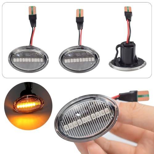 Luces de posición laterales para Fiat 500c 2009-2023 intermitentes repetidores 2