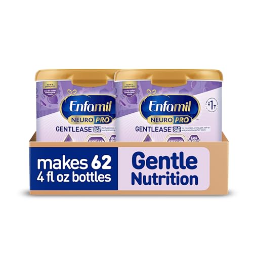 Image of Enfamil NeuroPro Gentlease Baby Formula, Brain Building DHA, HuMO6 Immune Blend, Designed to Reduce Fussiness, Crying, Gas & Spit-up in 24 Hrs, Gentle Infant Formula Powder, Baby Milk, 19.5 Oz Tub