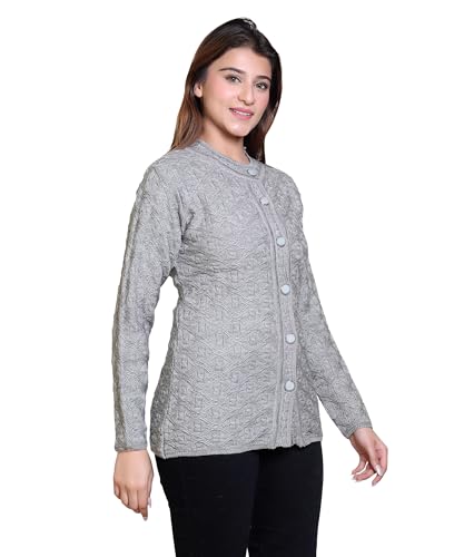 Image of Grand Line Winter wear Acrylic Lady Cardigan /Sweater for Casual and Evening outings