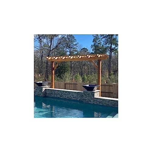 Pergola Depot Brim 16 Foot Cedar Pergola Kit with 12