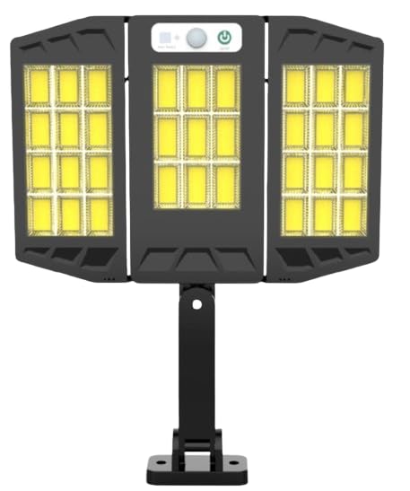 REMICH Solar Lights Outdoor with Motion Sensor, 3 Heads Security Lights Outdoor IP65 Waterproof, 270° Wide-Angle Flood Light Solar for Garage Yard Garden (with Remote, Pack of 1) (B0D3LWRDH2) Amazon Price History, Amazon Price Tracker