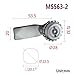 Cabinet Cam Lock for Train Car Truck Plane Metal Steel Light Box Industrial Accessories Rarelock MS563 1Pcs(MMS563-2)