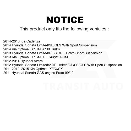 Front Suspension Ball Joint And Tie Rod End Kit For Hyundai Sonata Kia Optima Cadenza Azera K72-100892 #TOP1