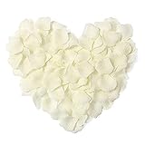 DIY-Dekoration: Mit mehr als 3.000 weißen Rosenblättern können Sie auch Blumenbasteln wie Girlanden und DIY-Sträuße anfertigen. Wunderschöne Rosenblätter eignen sich perfekt für Hochzeiten, Geburtstage, Feste und Verlobungen.