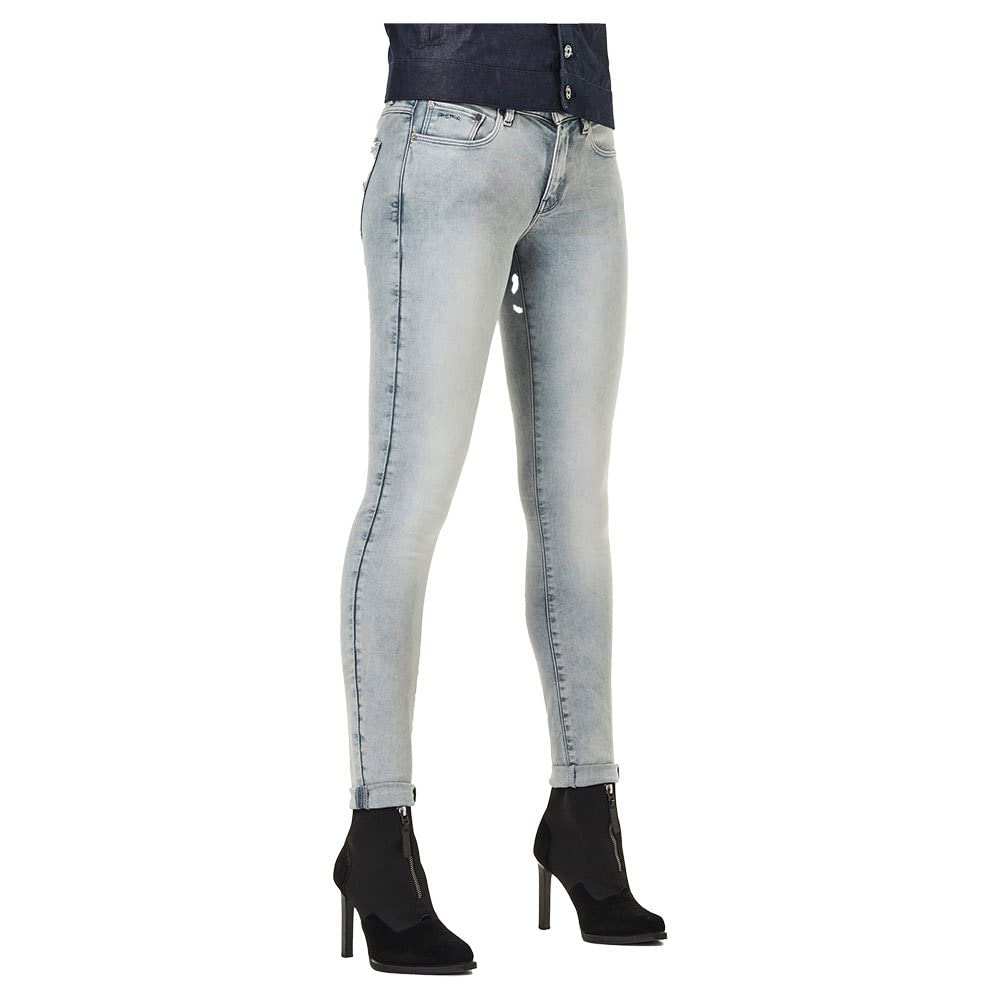 G-Star RAW Damen 3301 Mid Skinny Jeans