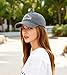 Waldeal Be Kind Trendy Women's Cotton Hip-Hop Baseball Cap Embroidered Fashion Unisex Hat-Grey