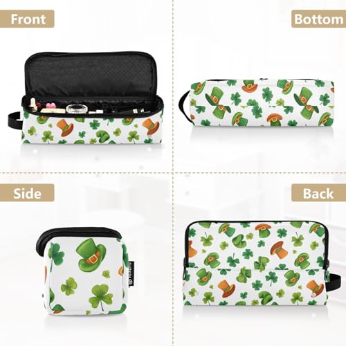 Bolsa de viaje para herramientas de cabello Clover Hat Green Hot de Yuiboo con gran capacidad, resistente al calor y múltiples bolsillos interiores miniatura 5