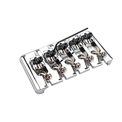 HEMOTON 5 String Bass Guitar Tailpiece Board Metal Bass Guitar Bridge Tailpiece Compact and Portable