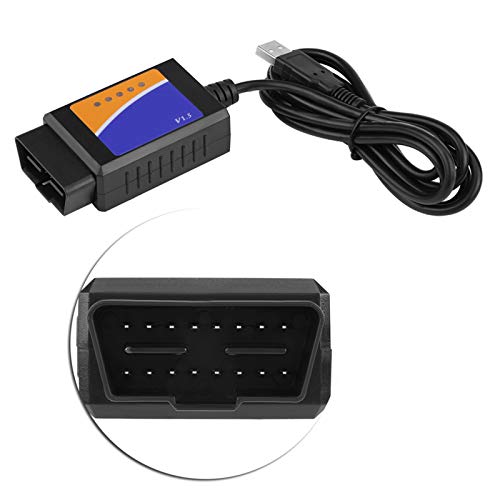 EBTOOLS pour usb vers odb2 pour obd2 cable to usb Câble de Diagnostic, connecteur USB de voiture V1.5 OBD2 Scanner d'interface de câble de Diagnostic OBD-II outils de Diagnostic de système de moteur