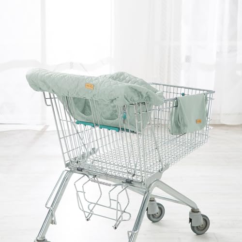 roba Protection pour Chariot 'roba Style' avec Sac à Dos - Housse de Protection Rembourrée pour Bébés et Tout-petits - Universellement Adapté - Vert Givré