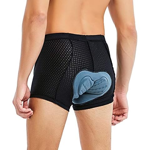 CATENA Men's Cycling Underwear Pants 3D Padded Breathable Lightweight MTB Shorts Elastic Bike Underpants Black Cover