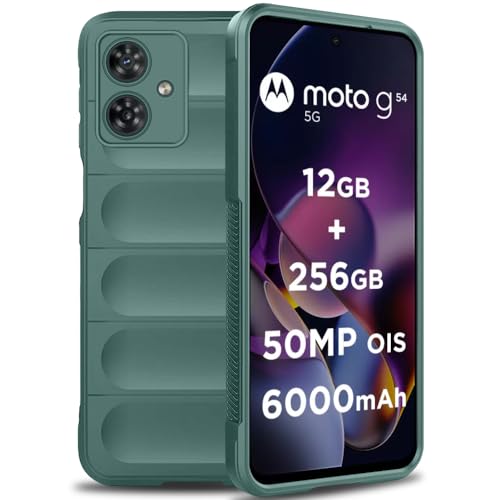 TheGiftKart Liquid Silicon Back Cover Case for Motorola Moto G54 5G / G64 5G | Shockproof Military Grade Protection | Micro-Fibre Cloth On Inner Side