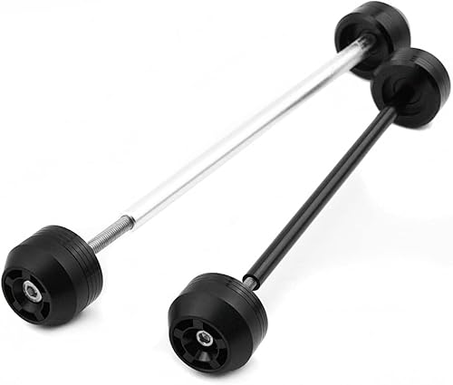 Miniatura 8 de Para Z900 Z900RS 2017-2022 Motocicleta Aluminio Delantero y Trasero Rueda Horquilla Eje Deslizadores Tapa Protector de Choque (Rojo)