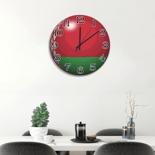 Horloge murale Biélorussie décorative pour salon et style ferme - 4