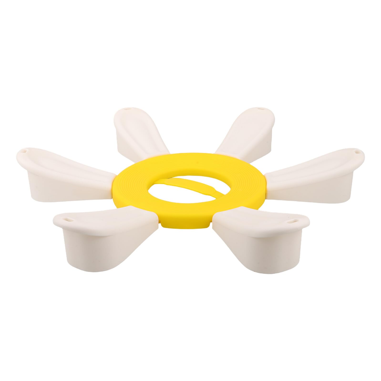 Mikinona Supporto Stabile per Palla da Yoga 49 Cm, Base Rotonda Antiscivolo in Plastica Resistente Anello di Fissaggio, Accessorio per Esercizi e Allenamento Fitness a Casa