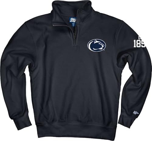 Sudadera azul cómoda unisex que soluciona el frío casual de media cremallera 3