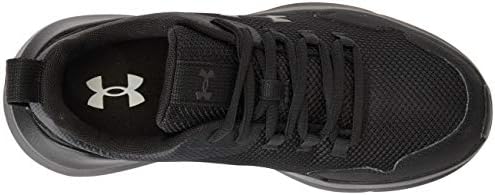 Under Armour Boy's Grade School Essential Sneaker, Black (002)/Black, 7 Big Kid | Image 4