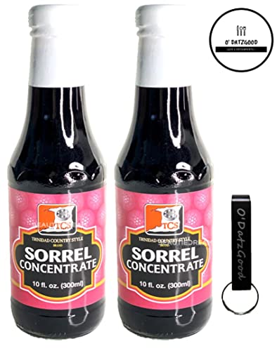 Sorrel (Hibiscus) Concentrate Syrup by TCS Pack of 2 Sealed with ODatzGood Keychain Bottle Opener (Pack of 2) - Thumbnail 2
