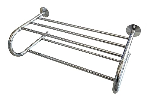 Wall Mounted Towel Rack,Silver, 57.5(W)x30(D)x19(H) cm