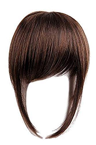 AB Beauty House Synthetic Front Hair Extensions Without Clip Hair Bang Fringe for Women BROWN 20 gram pack of 1