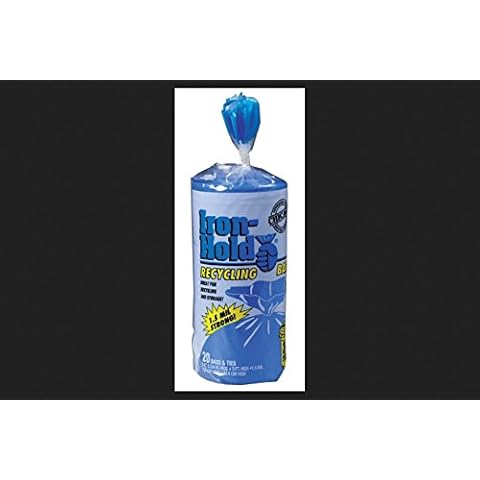 Iron Hold 30 gal. Kitchen Trash Bags Twist Tie 20 pk Cover