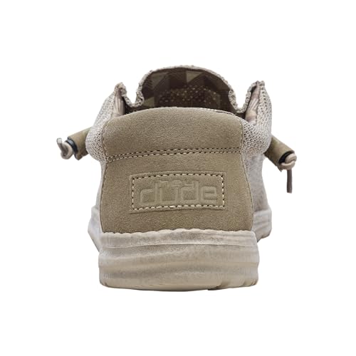 Image of HEYDUDE Men's Wally Sox Beige Size 8 | Men's Shoes | Men's Lace Up Loafers | Comfortable & Light-Weight