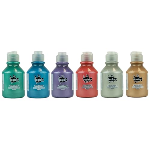 Scola Textile Paint 6 x 150ml (Pearlescent)